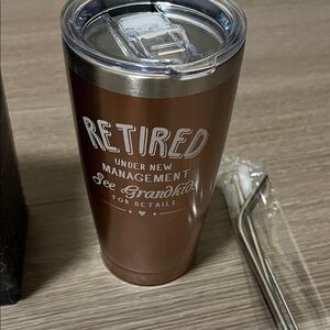 Rose  Insulated Tumbler with Lid and Straw